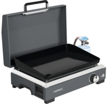 Campingaz Gasgrill mit offener Abdeckung und Gasflasche