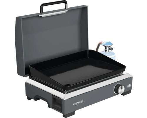 Campingaz Gasgrill Plancha Sigma 1 CV Campingaz Gasgrill mit offener Abdeckung und Gasflasche