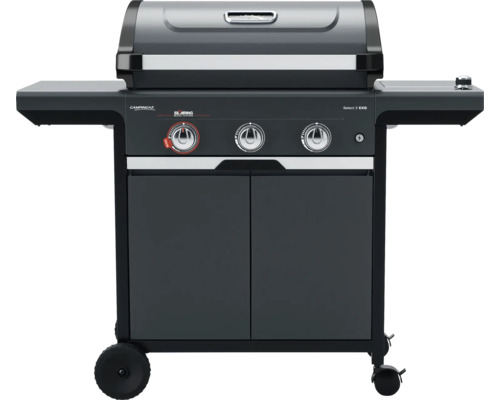 Gasgrill mit drei Brennern, Ablageflächen und Unterschrank