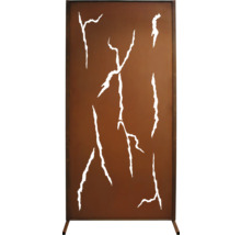 Sichtschutzwand mit Dekorativer Aussparung