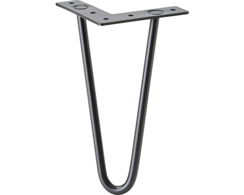 Tischbein aus Metall mit Haarnadeldesign