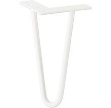 Pied de table en métal, forme d'épingle à cheveux