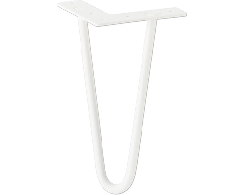 Pied de table en métal, forme d'épingle à cheveux