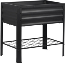 Hochbeet aus Metall mit Ablagefläche