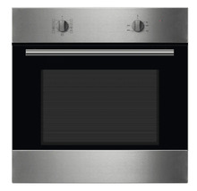Four encastrable en acier inoxydable avec boutons de commande et porte en verre