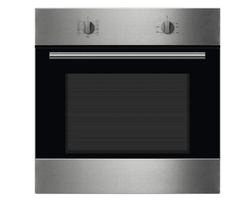 Four encastrable en acier inoxydable avec boutons de commande et porte en verre
