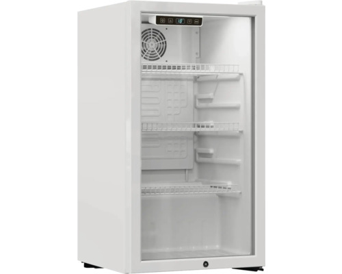 Getränkekühlschrank mit Glastür und mehreren Ablagen