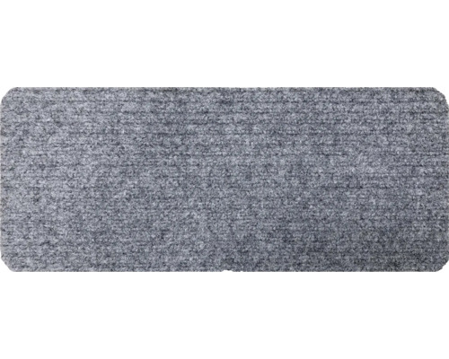 Paillasson en reps Turbo gris 25x60 cm Tapis anti-salissures gris