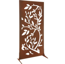 Garten-Sichtschutz aus Metall mit Baumdesign