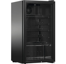 Getränkekühlschrank mit Glastür und mehreren Regalböden