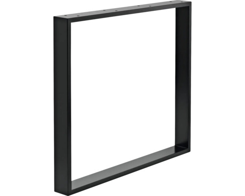 Socle de table Tarrox aluminium 800 x 80 x 722 mm noir 2 pces Piètement de table en métal