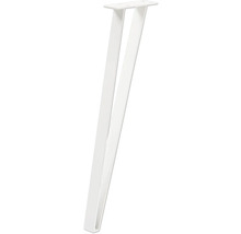 Weisses Tischbein aus Metall