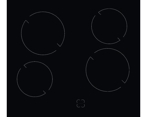 Plaque de cuisson avec quatre zones de cuisson
