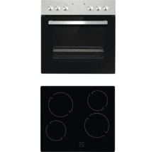 Cuisinière avec plaque vitrocéramique et four