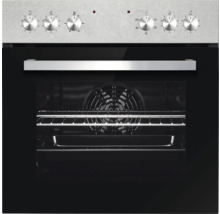 Four encastrable en acier inoxydable avec boutons de commande et éclairage intérieur