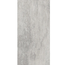 Carreau de sol gris aspect ciment.