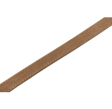 Brauner Lederriemen mit Naht