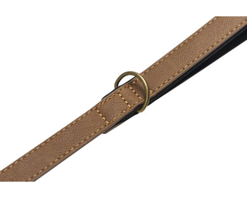 Hundeleine aus Leder mit Metallring