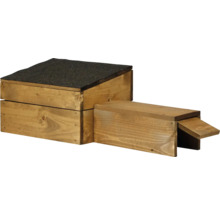 Fledermauskasten aus Holz mit Dachpappe