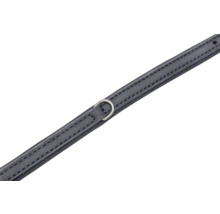 Schwarzer Textil-Gürtelriemen mit D-Ring