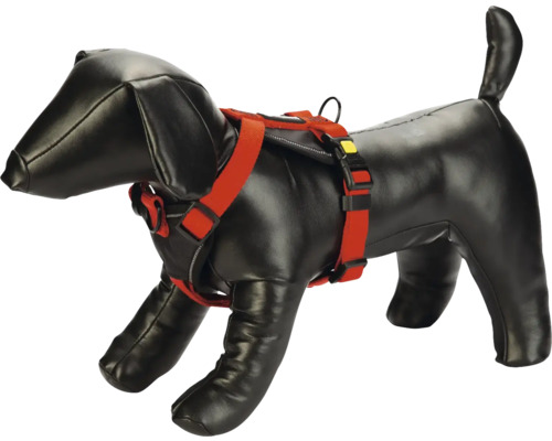 Harnais pour chien avec sangles réglables sur un mannequin de chien