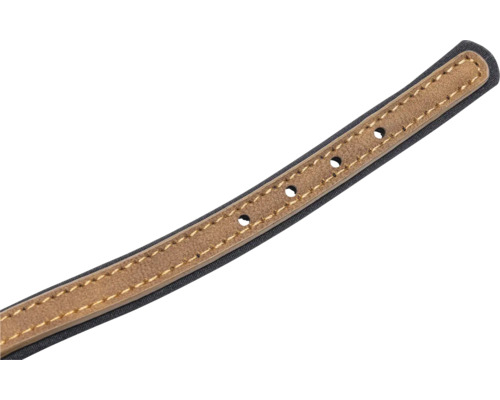 Halsband aus Leder mit Löchern zur Grössenverstellung
