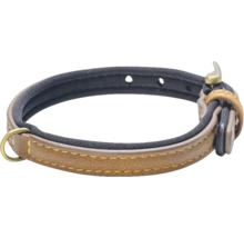 Hundehalsband aus Leder mit Schnalle und D-Ring