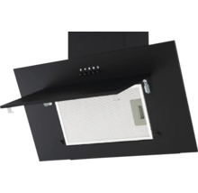 Hotte aspirante noire avec filtre
