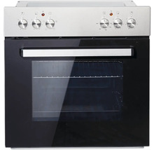 Cuisinière électrique avec panneau de commande et porte en verre