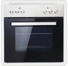 Four avec boutons de commande et porte en verre