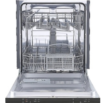 Lave-vaisselle ouvert avec paniers coulissants