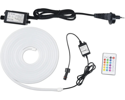 LED-Lichtschlauch mit Transformator und Fernbedienung