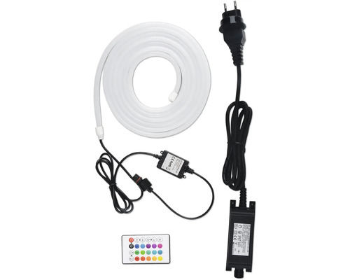 LED-Lichtschlauch mit Stecker und Fernbedienung