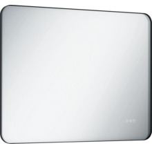 Miroir rectangulaire avec éclairage pour salle de bains