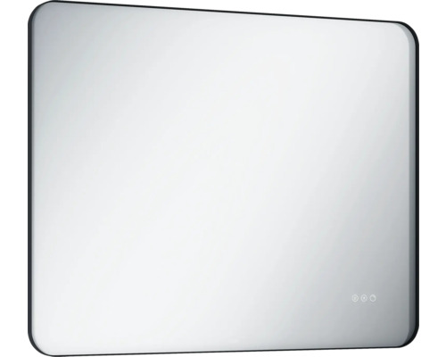 Miroir rectangulaire avec éclairage pour salle de bains