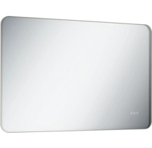 Miroir rectangulaire aux coins arrondis pour salle de bains