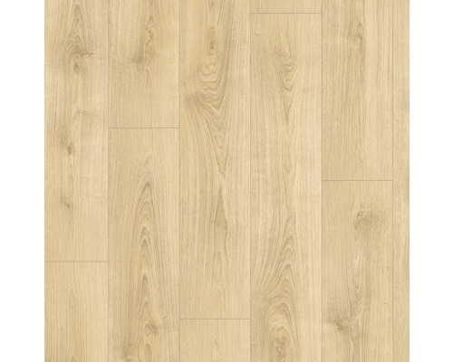 Laminat Nord Eiche sand eiche 129,2 x 19,3 x 8 mm Ansicht von Laminatboden mit Holzstruktur