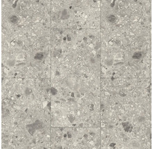 Carreaux de sol gris avec motif de pierre