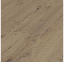 Gros plan d'un sol stratifié imitation bois