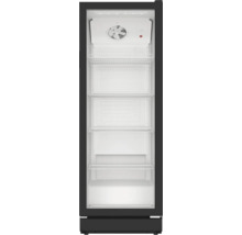 Innenansicht eines Getränkekühlschranks mit Regalen