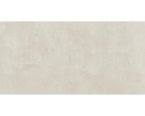 Carrelage mural et de sol en grès cérame fin Urbex cream mat 60 cm x 120 cm x 0,9 cm Surface claire et structurée