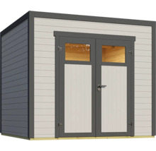 Abri de jardin en bois avec double porte