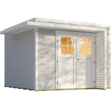 Abri de jardin avec double porte et fenêtres