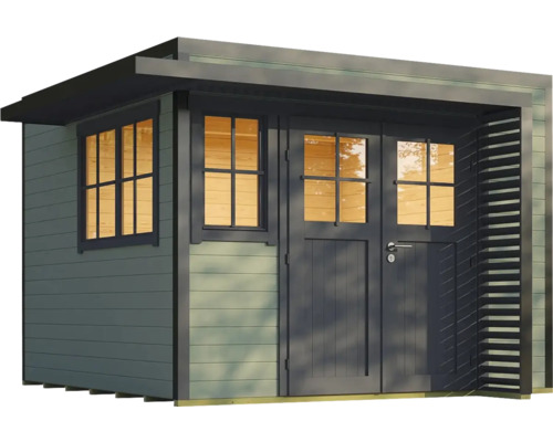 Abri de jardin avec fenêtre et double porte