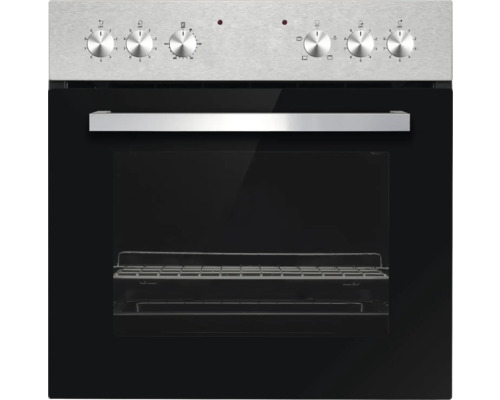 Einbauherd mit Bedienknebeln und Glasfront