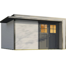 Abri de jardin avec porte et fenêtre