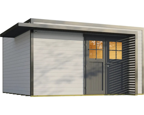 Abri de jardin avec porte et fenêtre