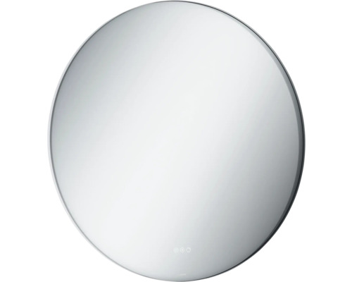 Miroir de salle de bain rond avec éclairage