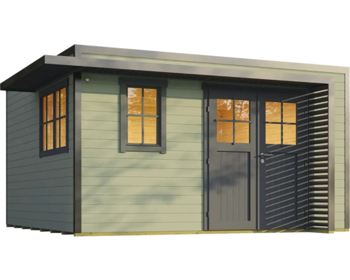 Abri de jardin avec fenêtre et porte