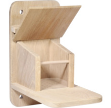 Nichoir en bois avec couvercle rabattable